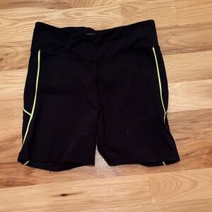 Sincerely Jules Black Bike Shorts with Neon Trim